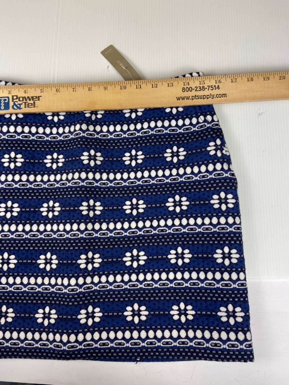 J. Crew Navy and White Floral Knit Mini Skirt - Picture 12 of 15